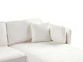 Miniatyrbillede 7 af 11: Hjørnesofa med Chaiselong Off White Boucle 3 Personers Sofa L Formet Dyb Sofahjørne Siddemøbel Blød Stofsofa Venstrevendt