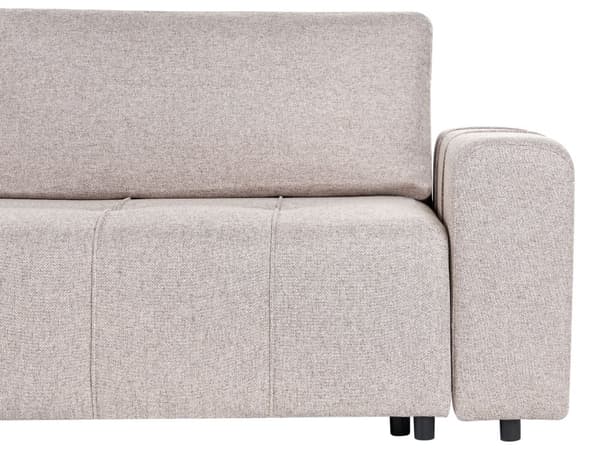 Bäddsoffa 4-sits Höger Hörnsoffa Ljusbrun Tygklädsel med Förvaring Tjockt Vadderad Modern Stil Vardagsrumsmöbler