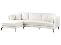 Miniatyrbilde 4 av 11: Høyre Hjørnesofa Off-White Boucle Metallben Pute Ryggstøtte Spredte Puter Moderne Design