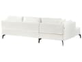 Miniatyrbilde 5 av 11: Høyre Hjørnesofa Off-White Boucle Metallben Pute Ryggstøtte Spredte Puter Moderne Design