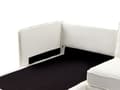 Miniatyrbilde 8 av 11: Høyre Hjørnesofa Off-White Boucle Metallben Pute Ryggstøtte Spredte Puter Moderne Design