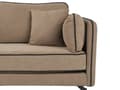 Miniatyrbilde 6 av 11: Hjørnesofa Beige Fløyel Metallben Venstrevendt 3-seter Ryggputer Pynteputer Moderne Design Stue