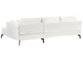 Miniatyrbild 5 av 11: Hörnsoffa Vänster Off-White Klädsel Metallben Kudde Ryggstöd Prydnadskuddar Modern Design
