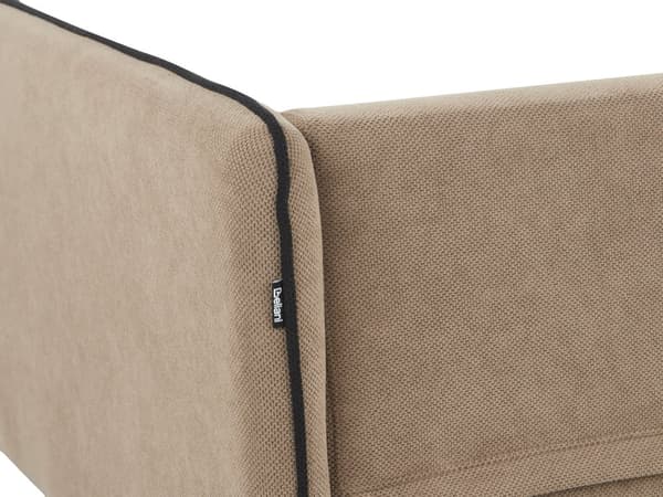 Hörnsoffa Vänster Brun Klädsel Metallben Kudde Ryggstöd Prydnadskuddar Modern Design