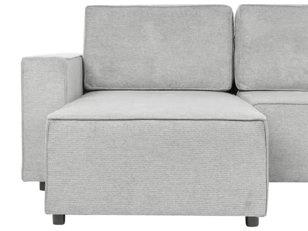 U Sovesofa Beige Polyester 4 Personers Designer Blød Uformet Sofa Moderne Sofaseng med Opbevaring til Stue Indretning Høj Kvalitet
