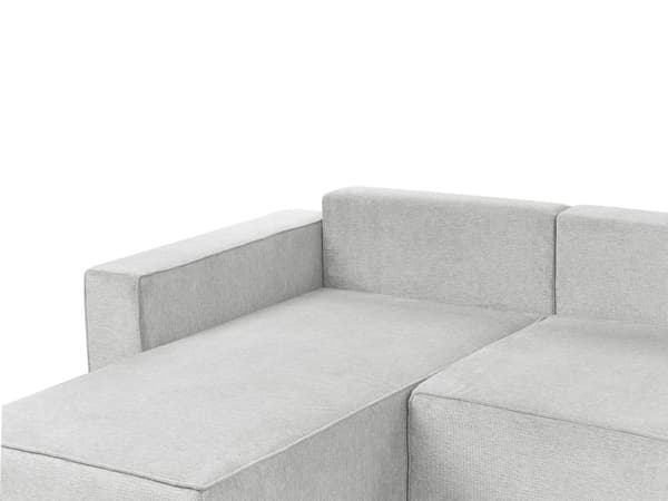 U Sovesofa Beige Polyester 4 Personers Designer Blød Uformet Sofa Moderne Sofaseng med Opbevaring til Stue Indretning Høj Kvalitet