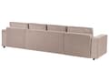 Miniatyrbillede 6 af 11: U Sovesofa Beige Polyester 4 Personers Designer Blød Uformet Sofa Moderne Sofaseng med Opbevaring til Stue Indretning Høj Kvalitet