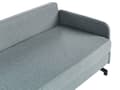 Miniatyrbilde 10 av 11: Sovesofa Grønn Stoff Polyester Polstring 2 Seter Trekk ut Sovefunksjon Moderne stue