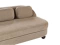 Miniatyrbilde 7 av 11: 3 seters Sofa Lysebrunt Polyester Stoff Metallben Loveseat Sofa Sofa Stue Møbler
