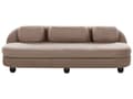 Miniatyrbilde 1 av 11: 3 seters Sofa Lysebrunt Polyester Stoff Metallben Loveseat Sofa Sofa Stue Møbler