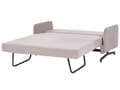 Miniatyrbilde 6 av 11: Sovesofa Taupe Stoff Polyester Polstring 2 Seter Trekk ut Sovefunksjon Moderne stue