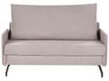 Miniatyrbilde 1 av 11: Sovesofa Taupe Stoff Polyester Polstring 2 Seter Trekk ut Sovefunksjon Moderne stue