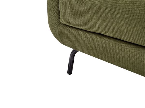 3 seters Sofa Mørkegrønt Polyester Stoff Metallben Loveseat Sofa Sofa Stue Møbler