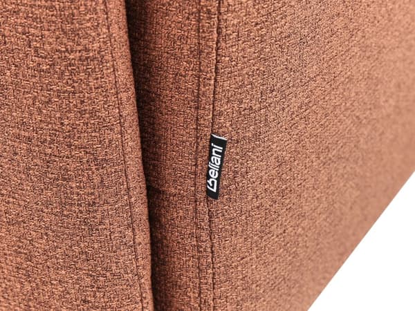 Sovesofa Rødt Stoff Polyester Polstring 2 Seter Trekk ut Sovefunksjon Moderne stue
