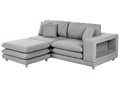 Miniatyrbilde 9 av 11: Sofa Grått Stoff Polstret 2-seter med Ottoman Polstret Rygg og Flyttbare Puter Fleksibel Ordning Moderne Stue Sofa