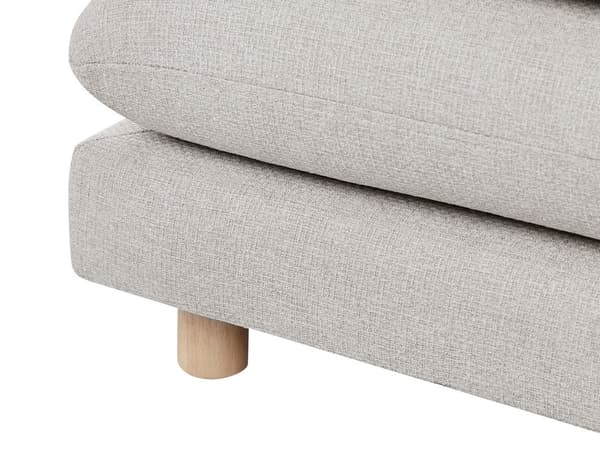 Sofa Beige Stoff Polstret 2 Seter Polstret Ryggstøtte Flyttbare Puter Fleksibel Ordning Moderne Stue Sofa