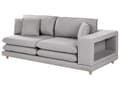 Miniatyrbilde 4 av 11: Sofa Grått Stoff Polstret 2 Seter Polstret Ryggstøtte Flyttbare Puter Fleksibel Ordning Moderne Stue Sofa