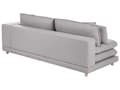 Miniatyrbilde 5 av 11: Sofa Grått Stoff Polstret 2 Seter Polstret Ryggstøtte Flyttbare Puter Fleksibel Ordning Moderne Stue Sofa