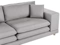 Miniatyrbilde 6 av 11: Sofa Grått Stoff Polstret 2 Seter Polstret Ryggstøtte Flyttbare Puter Fleksibel Ordning Moderne Stue Sofa