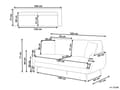 Miniatyrbillede 3 af 11: Sofa Lysebrun Polyester 3 Personers Tyk Polstret Dyb Blød Stofsofa til Stuen Moderne Inspiration Stue Møbel