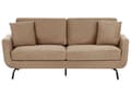 Miniatyrbillede 1 af 11: Sofa Lysebrun Polyester 3 Personers Tyk Polstret Dyb Blød Stofsofa til Stuen Moderne Inspiration Stue Møbel