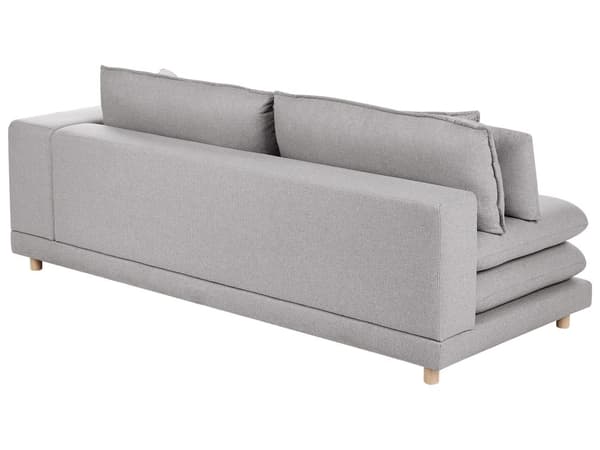 Sofa Grå Polyester 2 Personers Moderne Højrygget Loungesofa Polstret Stofsofa Stue Tilbehør Designer Høj Kvalitet
