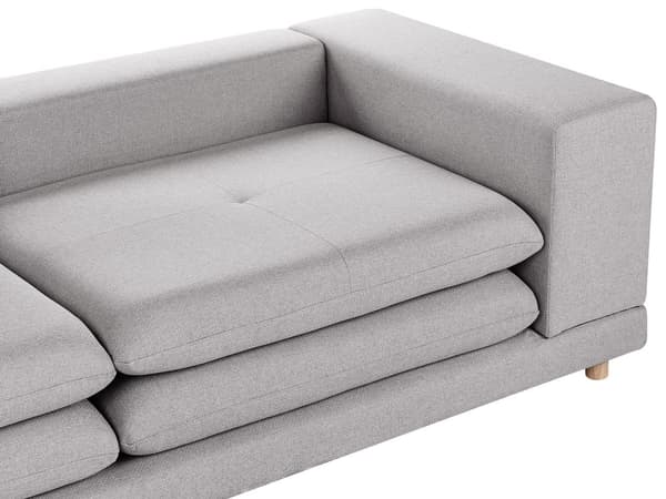 Sofa Grå Polyester 2 Personers Moderne Højrygget Loungesofa Polstret Stofsofa Stue Tilbehør Designer Høj Kvalitet