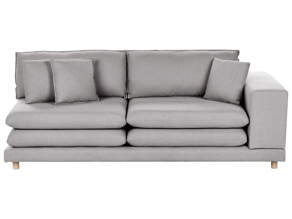 Sofa Grå Polyester 2 Personers Moderne Højrygget Loungesofa Polstret Stofsofa Stue Tilbehør Designer Høj Kvalitet