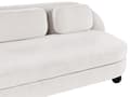 Miniatyrbillede 7 af 11: Sofa Off White Polyester 3 Personers Polstret Dyb Blød Stofsofa uden Armlæn Retro Inspiration Stue Møbel Moderne