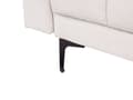 Miniatyrbild 11 av 11: Soffa Off-White Polyestertyg 3-sits Fällbart Ryggstöd 3 Lägen Modern Stil Tuftad Vardagsrum