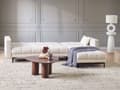 Miniatyrbillede 4 af 11: Sovesofa med Chaiselong Off White Polyester 4 Personers Sofa L Formet Hjørnesofa Sofaseng Blød Stofsofa Hjørnesovesofa Venstrevendt