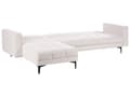 Miniatyrbillede 6 af 11: Sovesofa med Chaiselong Off Whie Polyester 4 Personers Sofa L Formet Hjørnesofa Sofaseng Blød Stofsofa Design Hjørnesovesofa Højrevendt