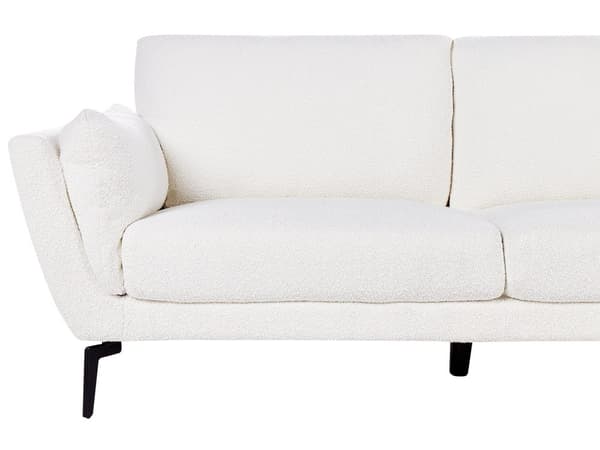 Sofa Lysegrå Polyester Polstret 3-seter Moderne Minimalistisk Stil Stue Polstret Ryggstøtte
