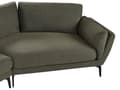 Miniatyrbilde 7 av 11: Sofa Grønt Polyester Polstret 3-seter Moderne Minimalistisk Stil Stue Polstret Ryggstøtte