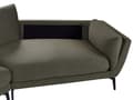 Miniatyrbilde 8 av 11: Sofa Grønt Polyester Polstret 3-seter Moderne Minimalistisk Stil Stue Polstret Ryggstøtte