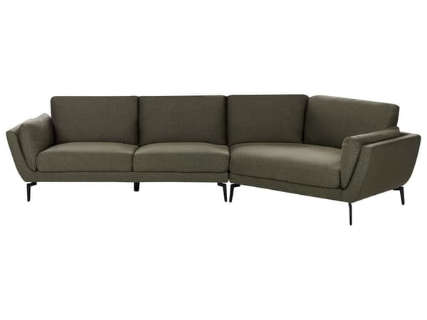 Sofa Grønt Polyester Polstret 3-seter Moderne Minimalistisk Stil Stue Polstret Ryggstøtte