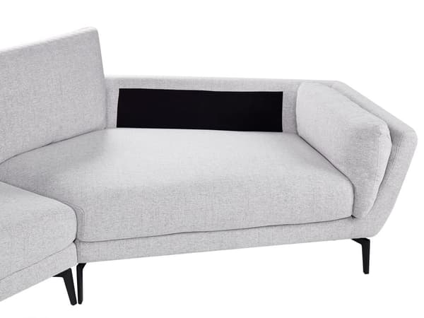 Sofa Lysegrønn Polyester Polstret 3-seter Moderne Minimalistisk Stil Stue Polstret Ryggstøtte