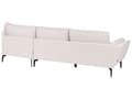 Miniatyrbilde 5 av 11: Sofa Lys Beige Polyester Polstret 3-seter Moderne Minimalistisk Stil Stue Polstret Ryggstøtte