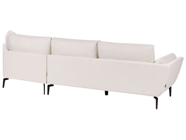 Sofa Lys Beige Polyester Polstret 3-seter Moderne Minimalistisk Stil Stue Polstret Ryggstøtte