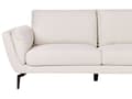 Miniatyrbilde 6 av 11: Sofa Lys Beige Polyester Polstret 3-seter Moderne Minimalistisk Stil Stue Polstret Ryggstøtte