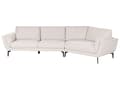 Miniatyrbilde 1 av 11: Sofa Lys Beige Polyester Polstret 3-seter Moderne Minimalistisk Stil Stue Polstret Ryggstøtte