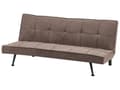 Miniatyrbillede 5 af 11: Sovesofa Brun Polyester 3 Personers Moderne Blød Sofa Sofaseng Tre Personers Designsofa Praktisk Splitback Stofsofa God Liggekomfort