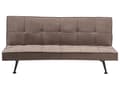 Miniatyrbillede 1 af 11: Sovesofa Brun Polyester 3 Personers Moderne Blød Sofa Sofaseng Tre Personers Designsofa Praktisk Splitback Stofsofa God Liggekomfort
