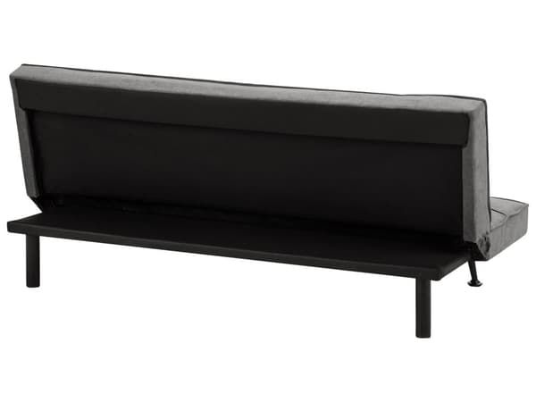 Sovesofa Grå Polyester 3 Personers Moderne Blød Sofa Sofaseng Tre Personers Designsofa Praktisk Splitback Stofsofa God Liggekomfort
