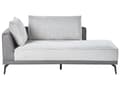 Miniatyrbillede 8 af 11: Hjørnesofa med Open End Grå Læder Polyester 3 Personers Sofa L Formet Sofa Dyb Blød Stofsofa Design Venstrevendt