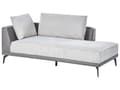 Miniatyrbillede 9 af 11: Hjørnesofa med Open End Grå Læder Polyester 3 Personers Sofa L Formet Sofa Dyb Blød Stofsofa Design Venstrevendt