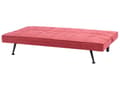 Miniatyrbillede 6 af 11: Sovesofa Rød Polyester 3 Personers Moderne Blød Sofa Sofaseng Tre Personers Designsofa Praktisk Splitback Stofsofa God Liggekomfort