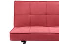 Miniatyrbillede 8 af 11: Sovesofa Rød Polyester 3 Personers Moderne Blød Sofa Sofaseng Tre Personers Designsofa Praktisk Splitback Stofsofa God Liggekomfort