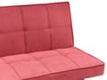 Miniatyrbillede 9 af 11: Sovesofa Rød Polyester 3 Personers Moderne Blød Sofa Sofaseng Tre Personers Designsofa Praktisk Splitback Stofsofa God Liggekomfort