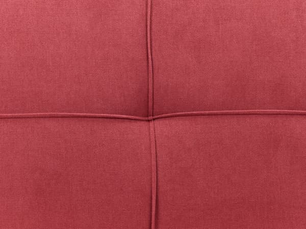 Sovesofa Rød Polyester 3 Personers Moderne Blød Sofa Sofaseng Tre Personers Designsofa Praktisk Splitback Stofsofa God Liggekomfort